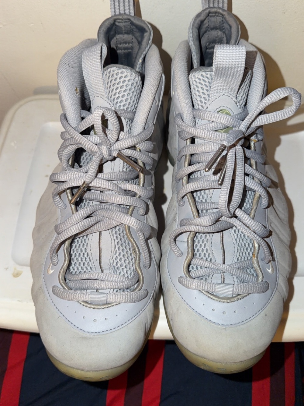Size 10.5 - Nike Air Foamposite One PRM Wolf Grey